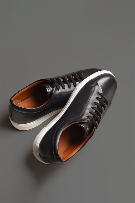 Rapawalk Lace Up Leather Sneakers 