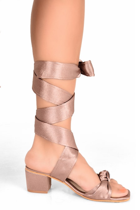 Shop_Sole House_Purple Tie-up Block Heels _Online_at_Aza_Fashions