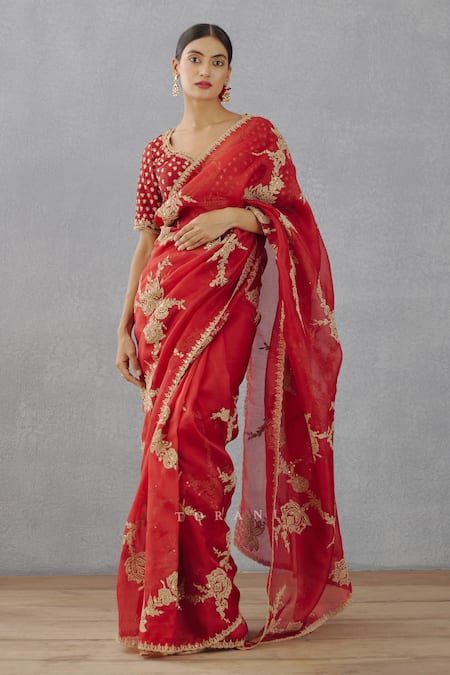 Torani Sindoori Davya Silk Organza Saree 