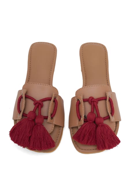 Shop_Sole House_Beige Slip On Flats _at_Aza_Fashions