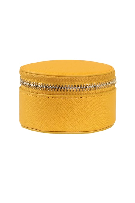 The House of Ganges Yellow Rogate Vegan Leather Case