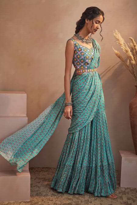 Buy Multi-color Designer Sharara Suit for Women and Girls With Sequence  Embroidery Work, Party Wear Suit, Mehendi Sangeet Party Wear Suit Online in  India - Etsy