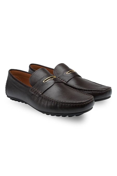 Rapawalk Brown Handcrafted Penny Moccasins Loafers  