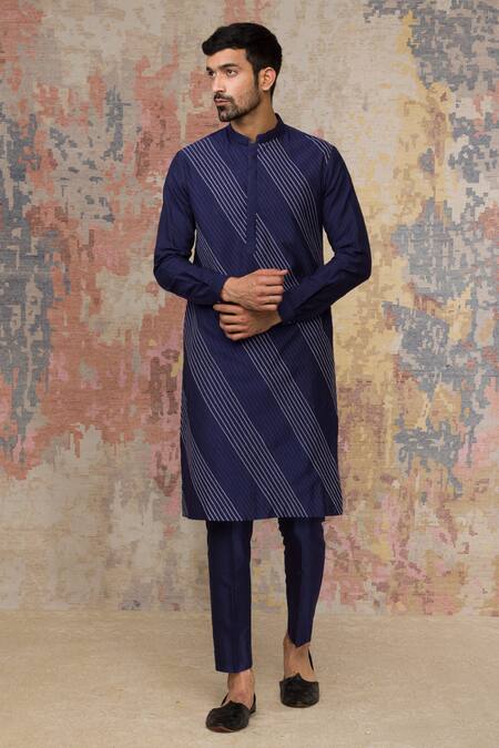 Devnaagri Pintuck Kurta & Pant Set  