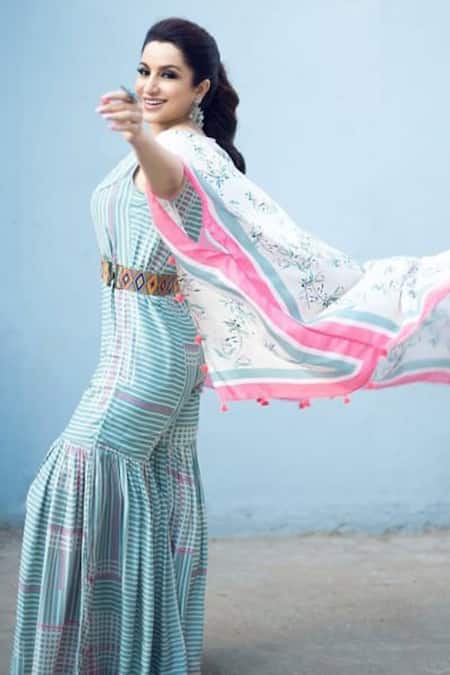 Soup by Sougat Paul Cotton Silk Printed Jumpsuit with Jacket 