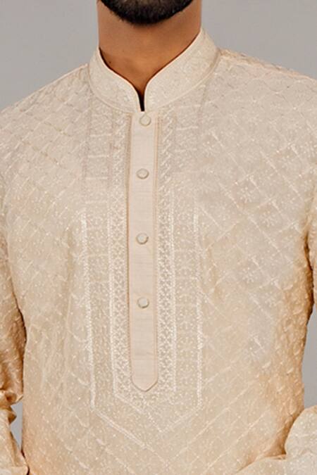 Buy Vanshik Beige Kurta Churidar Cotton Set Online at Aza Fashions Buy_Vanshik_Beige Kurta Churidar Cotton Set _Online_at_Aza_Fashions