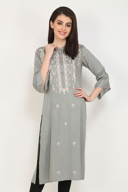 Khwaab by Sanjana Lakhani Embroidered Straight Kurta 