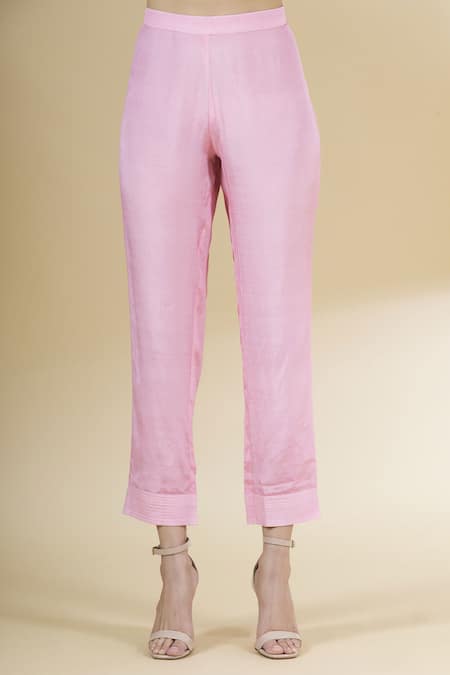 Shop Samyukta Singhania Blue Muslin, Polyester Beads V-neck Printed Kurta And Pant Set Online at Aza Fashions Shop_Samyukta Singhania_Blue Muslin, Polyester Beads V-neck Printed Kurta And Pant Set_Online_at_Aza_Fashions