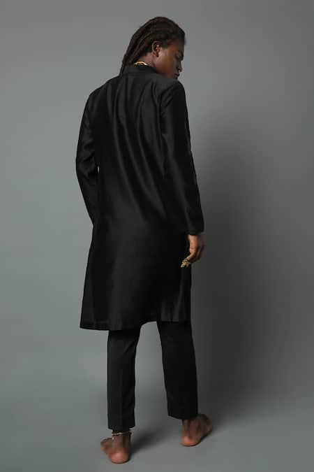 House Of Three Cotton Silk Chanderi Kurta