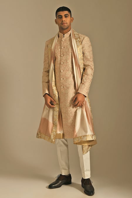 Dhruv Vaish Cotton Silk Chanderi Stole 