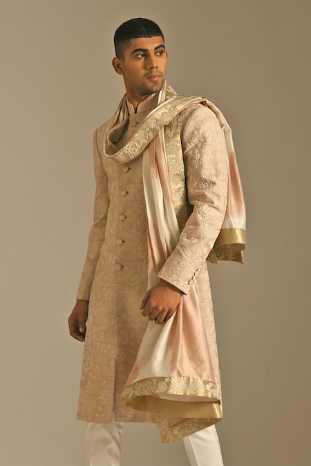 Dhruv Vaish Cotton Silk Chanderi Stole 