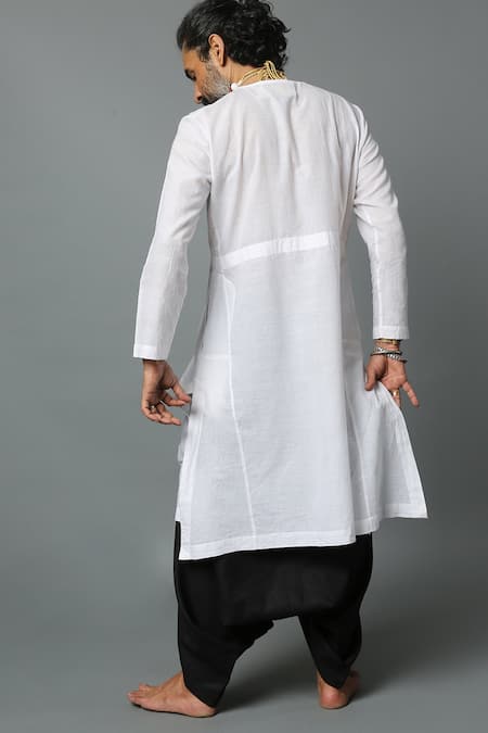 House Of Three Handspun Handwoven Cotton Kurta 