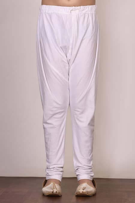 Petite Pomme_Green Silk Embroidery Kurta Set _at_Aza_Fashions