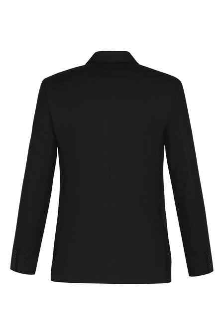 Shop_Noonoo_Black All Season Wool Slim-fit Blazer And Pant Set _Online_at_Aza_Fashions