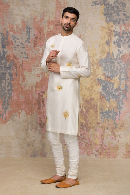 Devnaagri Silk Chanderi Kurta Set 