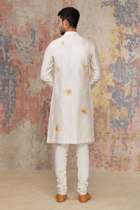 Devnaagri Silk Chanderi Kurta Set 