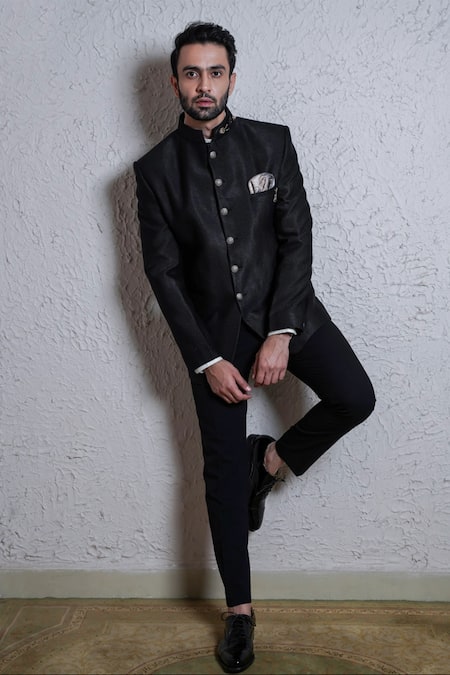 Soniya G Button Down Bandhgala Set 