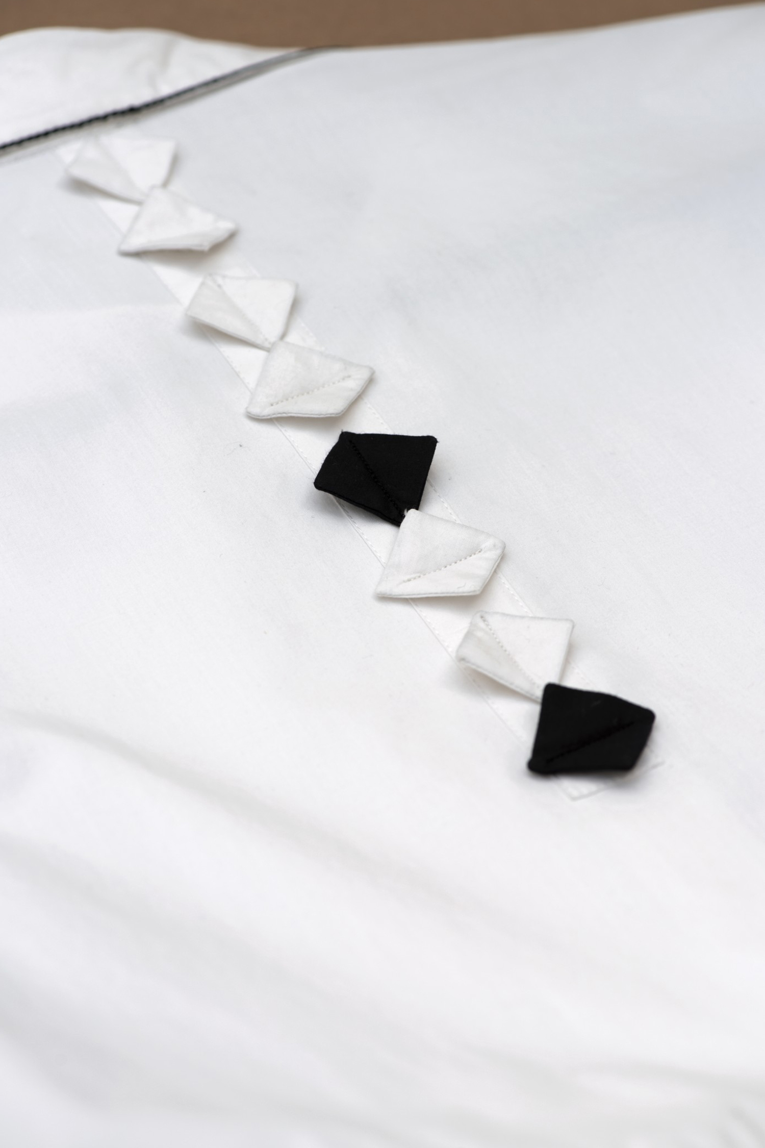 Chillosophy White Cotton Poplin Shirt Collar Flared Midi Dress at Aza Fashions Chillosophy_White Cotton Poplin Shirt Collar Flared Midi Dress _at_Aza_Fashions