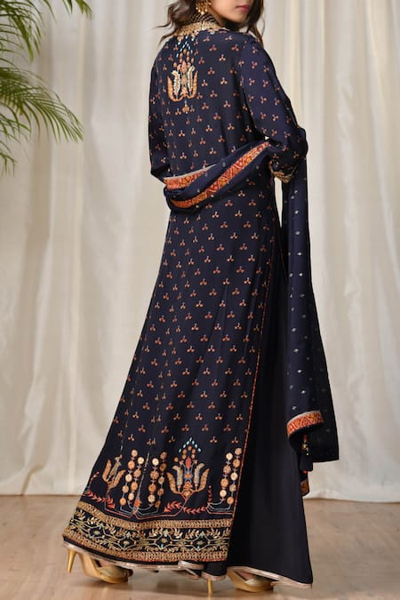 RI.Ritu Kumar Embroidered Kurta Palazzo Set 