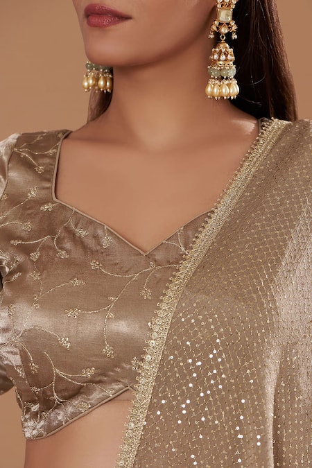 Two Sisters By Gyans Black Georgette, Silk Embroidery, Zari, Sequins Sweetheart Resham Lehenga Set Online at Aza Fashions Two Sisters By Gyans_Black Georgette, Silk Embroidery, Zari, Sequins Sweetheart Resham Lehenga Set _Online_at_Aza_Fashions