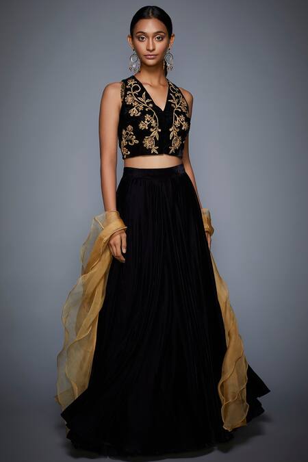 Embroidered Lehenga | Embroidered Semi-Stitched Lehenga in Synthetic:  Khatri Jamnadas Bechardas