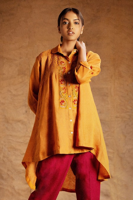 Latha Puttanna Linen Asymmetric Tunic 