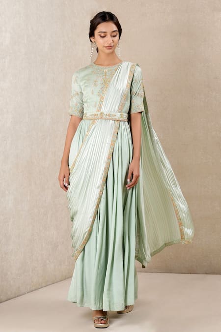 Ritu Kumar Embroidered Kurta with Dupatta 