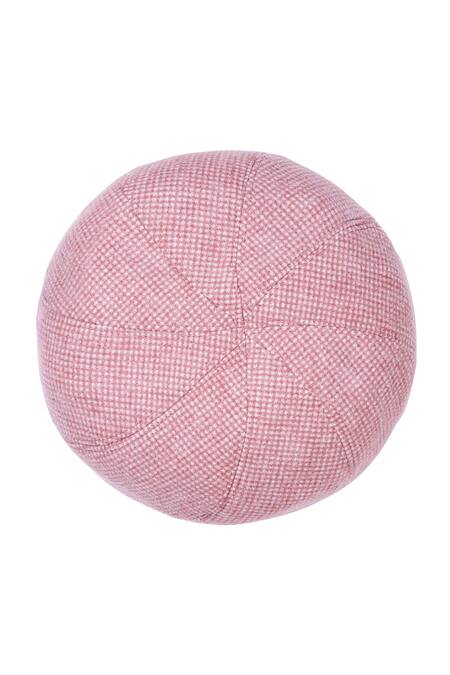 Hair Drama CO_Pink Broach Embellished Emily In Paris Metal Beret_Online_at_Aza_Fashions