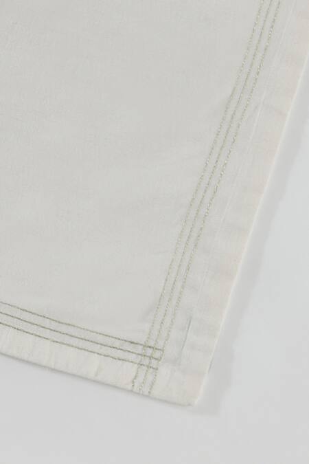 Buy_Table Manners_Off White Cloth Midas Touch Napkins - Set 2_Online_at_Aza_Fashions