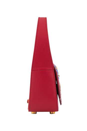 Aranyani_Handpainted Nepa Leather Top Handle Bag_Online_at_Aza_Fashions