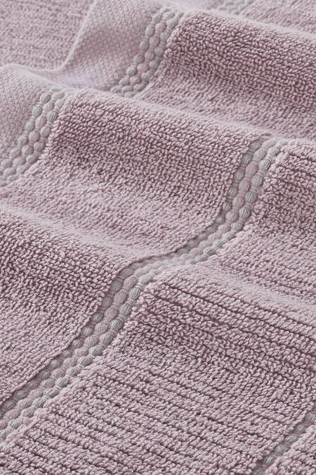 Buy Houmn Pink 100% Cotton Weaves Terry Symmetry Towel Set Online at Aza Fashions Buy_Houmn_Pink 100% Cotton Weaves Terry Symmetry Towel Set_Online_at_Aza_Fashions