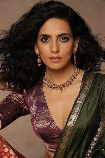 Buy_Swabhimann_Gold Plated Geometric Pattern Temple Necklace Set_Online_at_Aza_Fashions