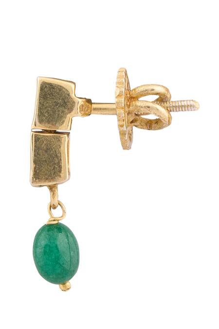 Buy_Ivorine_Gold Plated Embellished Stone Necklace Set _Online_at_Aza_Fashions