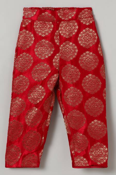 Buy Byb Premium Red , Satin Pearls, Sequins Embellished Peplum Top With Pant Online at Aza Fashions Buy_Byb Premium_Red , Satin Pearls, Sequins Embellished Peplum Top With Pant_Online_at_Aza_Fashions