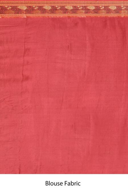 Buy_Samyukta Singhania_Peach Georgette Embroidery Woven Floral Saree _Online_at_Aza_Fashions