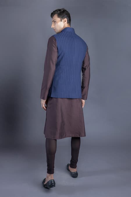 Abhishek Gupta Pintuck Bundi & Kurta Set 