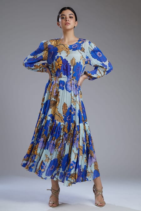 Floral Maxi Dress – Bashayerfashion