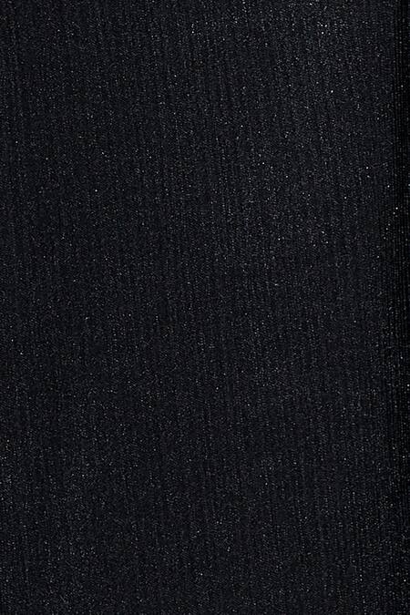 Urvashi Joneja_Black Satin Round Textured Draped Dress_at_Aza_Fashions