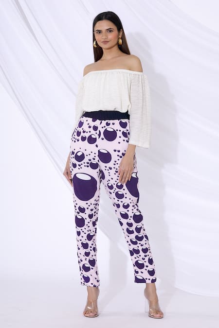 Urvashi Joneja Printed Straight Pants 