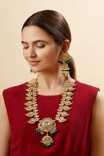 Buy Zevar by Geeta Floral Kundan 