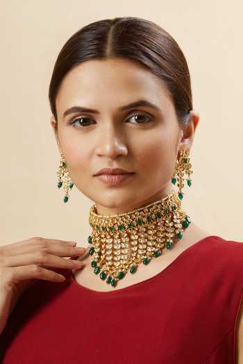 Zevar by Geeta Kundan Choker Jewellery 
