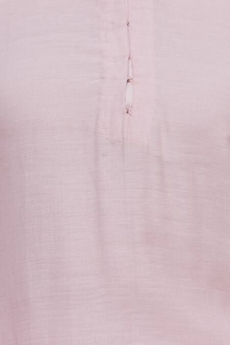 Neha Khullar Pink Silk, Kota Round Embroidered Kurta Set at Aza Fashions Neha Khullar_Pink Silk, Kota Round Embroidered Kurta Set _at_Aza_Fashions