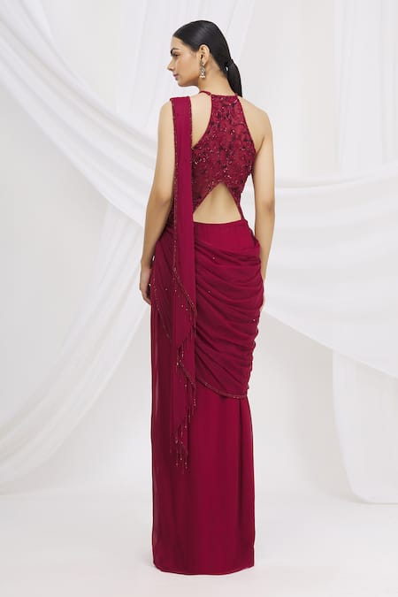 Arpan Vohra Embellished Saree Gown 