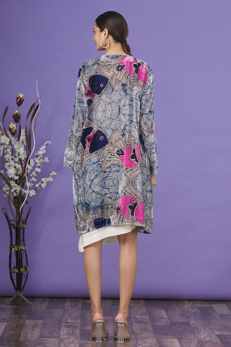 Aartivijay Gupta Fish Print Jacket 