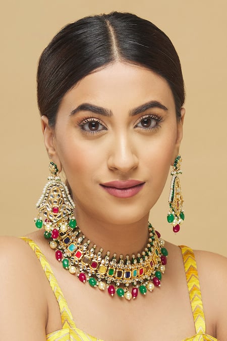 Posh By Rathore  Kundan Choker Set  