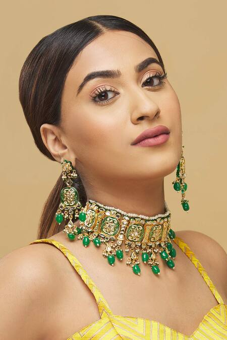 Posh By Rathore   Kundan Choker Set  