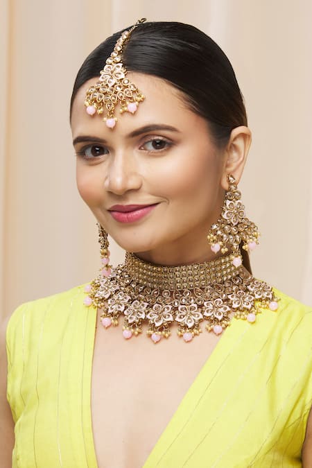 Moh-Maya By Disha Khatri Meenakari Choker Set 