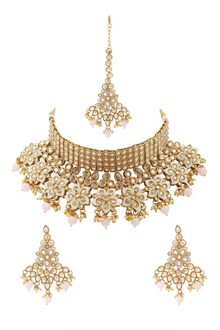 Moh-Maya by Disha Khatri Meenakari Choker Set 