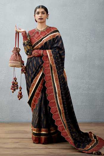 Buy Torani Red Gota Patti Gulnar Zeina Embroidered Potli Online at Aza Fashions Buy_Torani_Red Gota Patti Gulnar Zeina Embroidered Potli_Online_at_Aza_Fashions