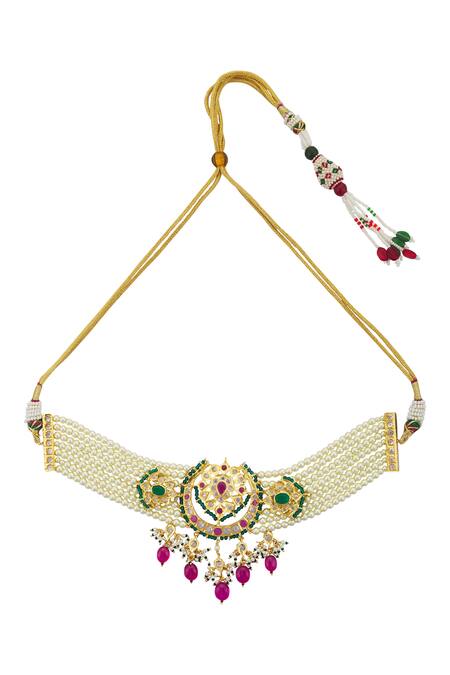 Kiara 22kt Kundan Pendant Choker